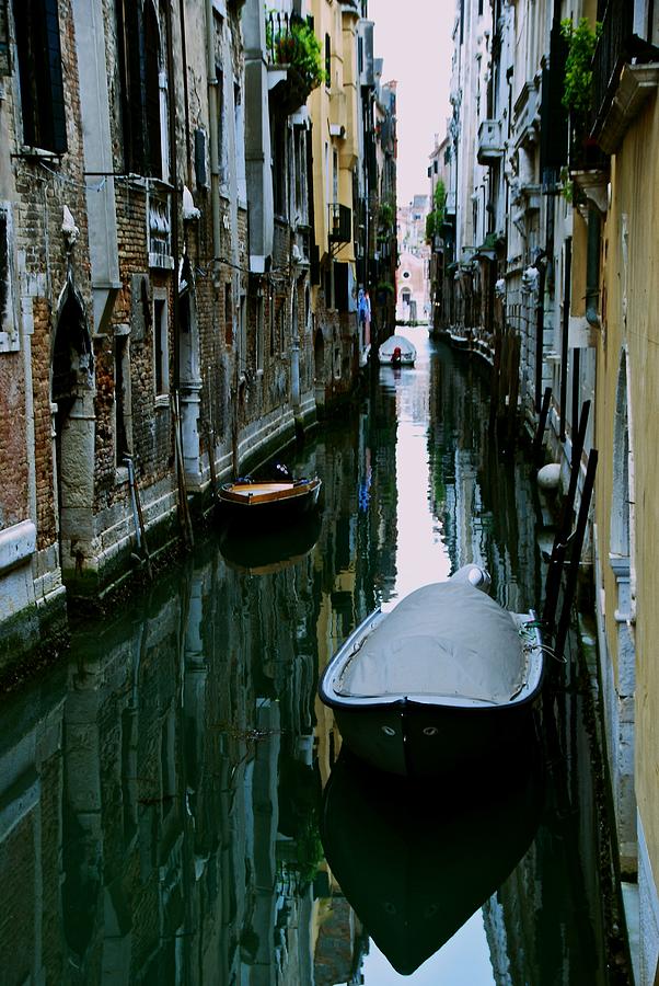 Narrow Venice Canal Photograph by Eric Tressler