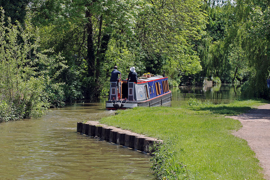 Narrowboat on Oxford Canal Photograph by Tony Murtagh