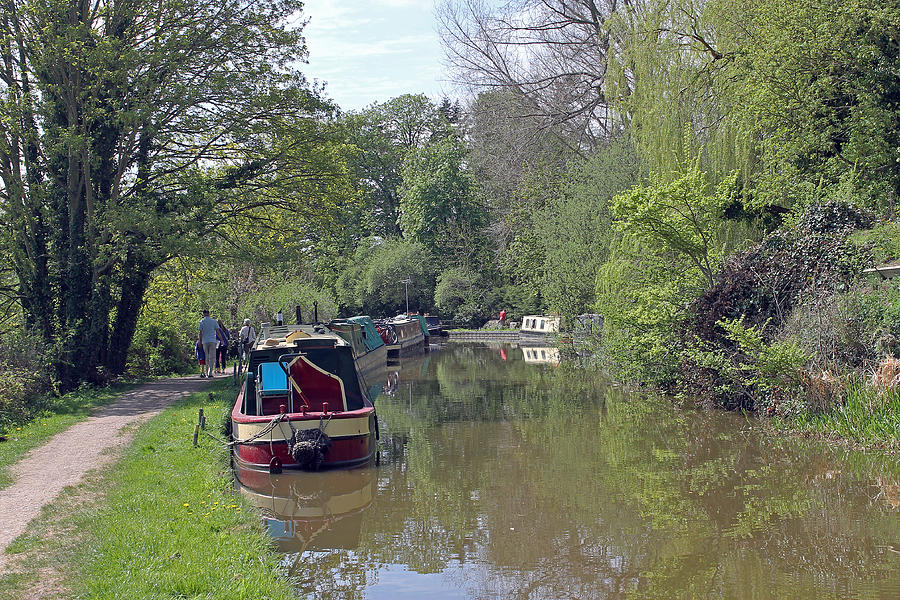 Narrowboats on Oxford Canal Photograph by Tony Murtagh