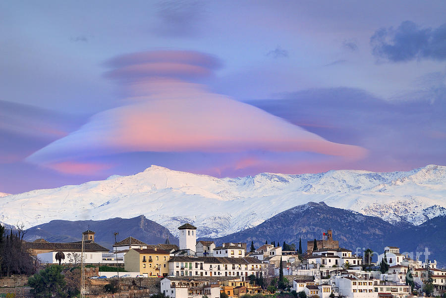 NASA APOD Cap Cloud over the Sierra Nevada Photograph by Guido Montanes Castillo