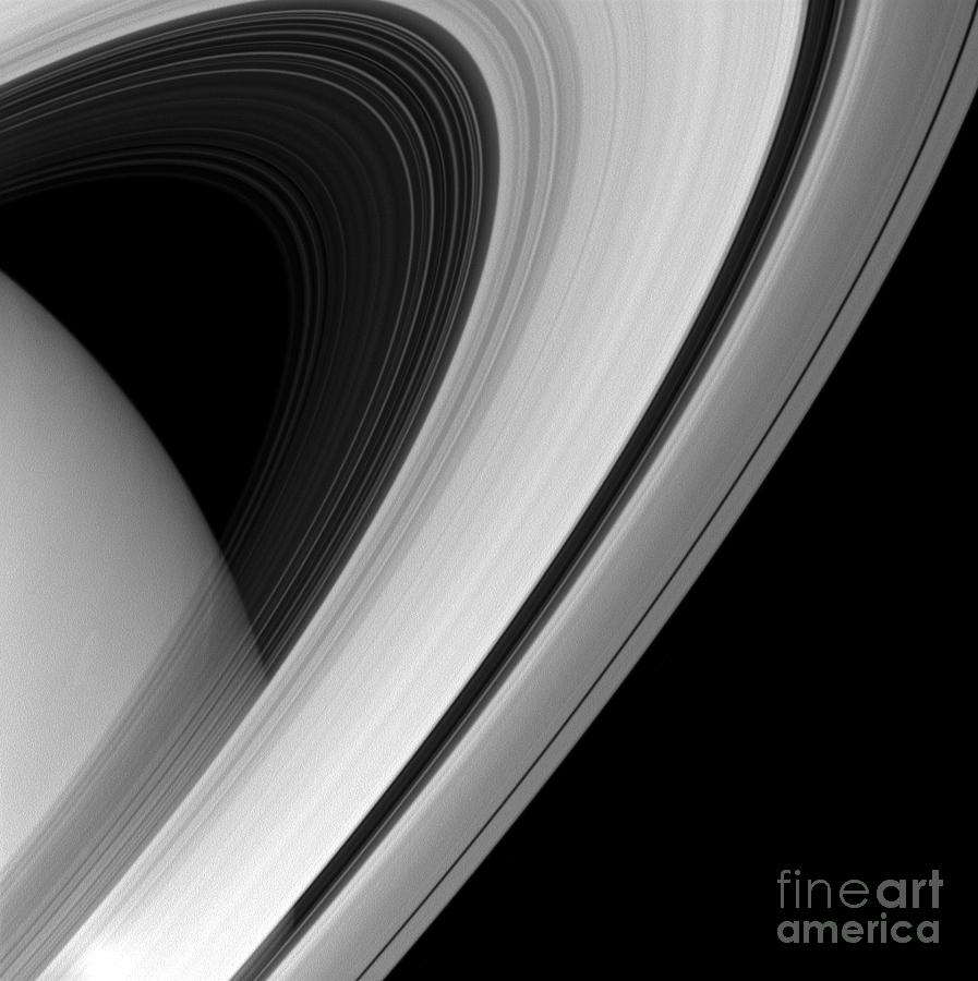 Planet Photograph - NASA Arc Across the Planet Saturn by Rose Santuci-Sofranko