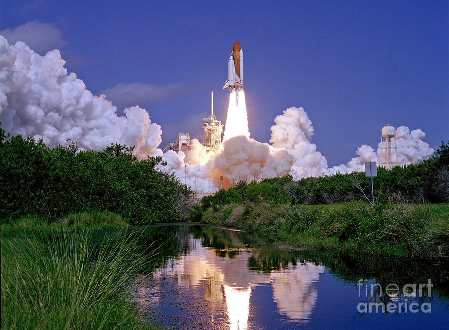 NASA Atlantis launch 1 Photograph by Rod Jones