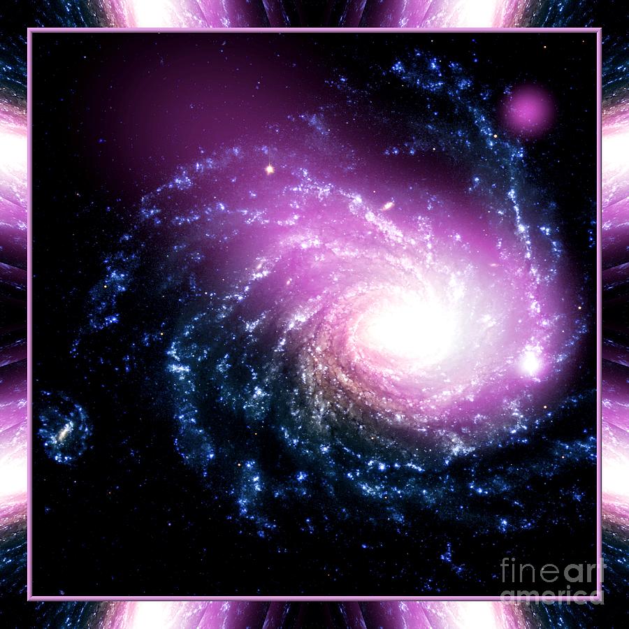 NASA Dwarf Galaxy Hitting a Spiral Galaxy Photograph by Rose Santuci-Sofranko