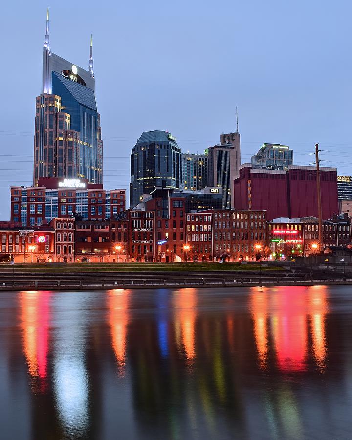 Nashville Across the Cumberland River Photograph by Frozen in Time Fine Art Photography