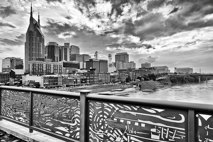 Nashville Photograph - Nashville from the Shelby Bridge by Diana Powell