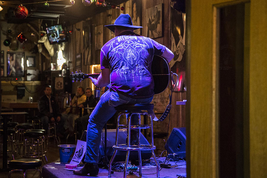 Nashville Musician in Bar Photograph by John McGraw