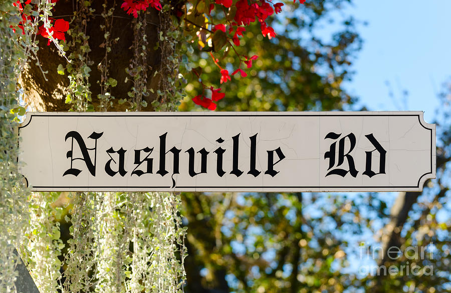 Nashville Road Sign Photograph by Les Palenik