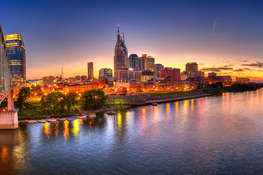 Nashville Skyline Photograph by Brett Engle