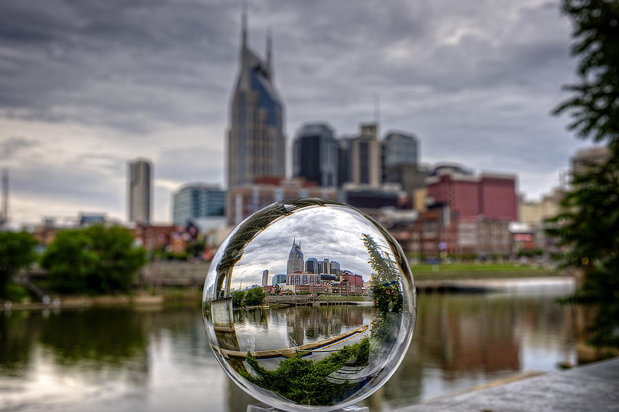 Nashville through the Crystal Ball Photograph by Brett Engle