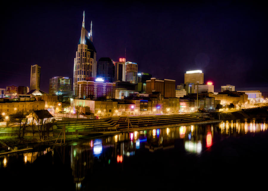 Nashville TN Skyline Photograph by Jim Pearson