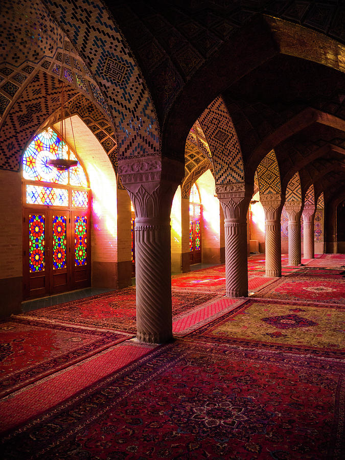 Nasir Al-mulk Mosque Interior Photograph by Photo By Ferdi Merkx, E-in-motion