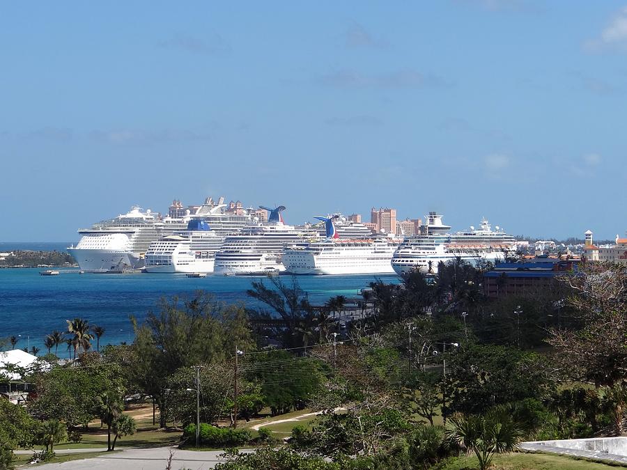 Nassau Cruse Ships 3 Photograph by Keith Stokes
