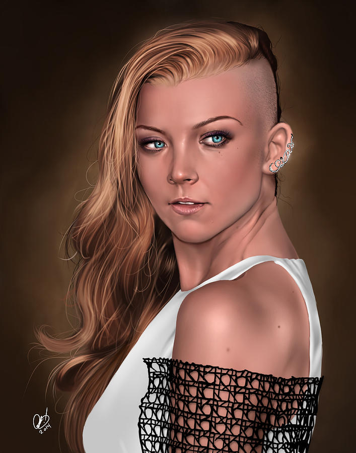 Natalie Painting by Pete Tapang