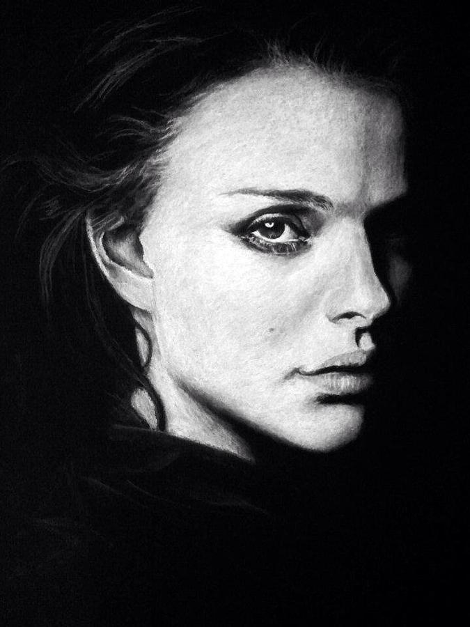 Natalie Portman Drawing by Robyn Chatman