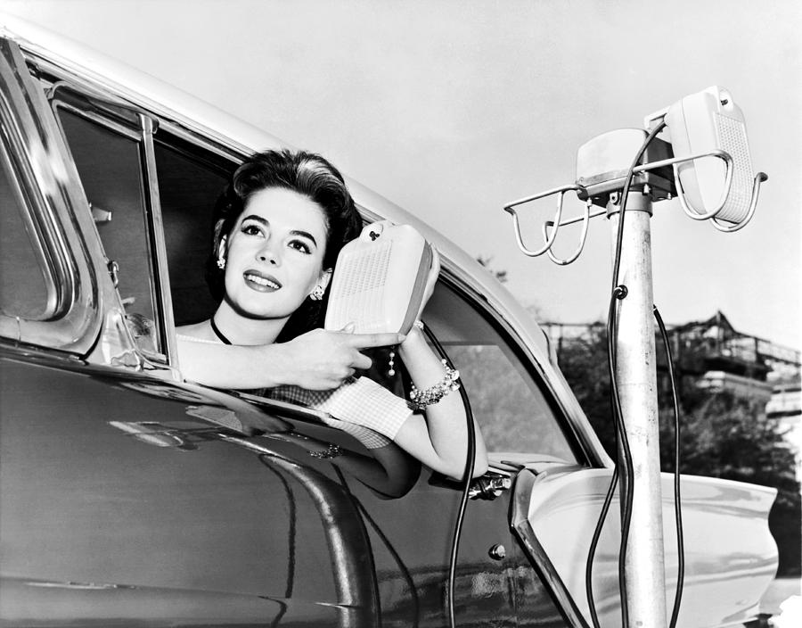 Natalie Wood At A Drive-In Photograph by Underwood Archives