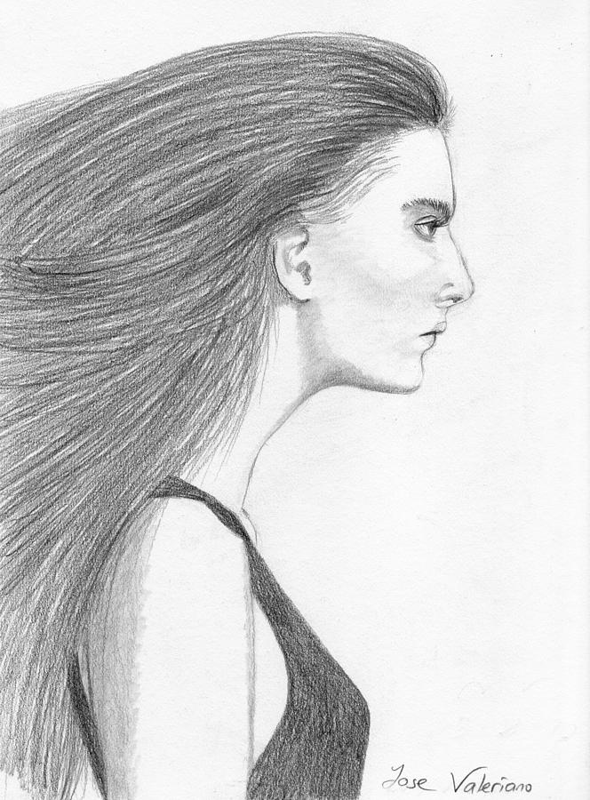 Natasha Poly Drawing by Martin Valeriano