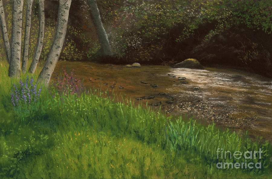 Natashas Creek Painting by Ginny Neece