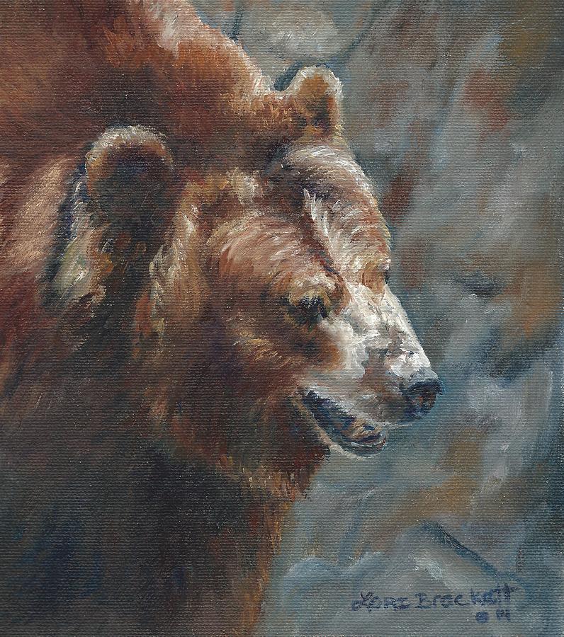 Nate - the Bear Painting by Lori Brackett