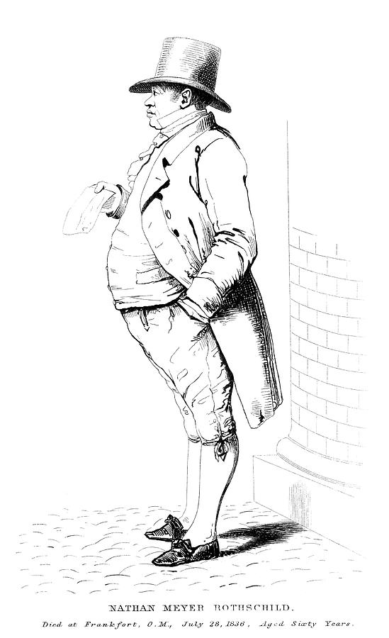 Nathan Meyer Rothschild (1777-1836) Drawing by Granger