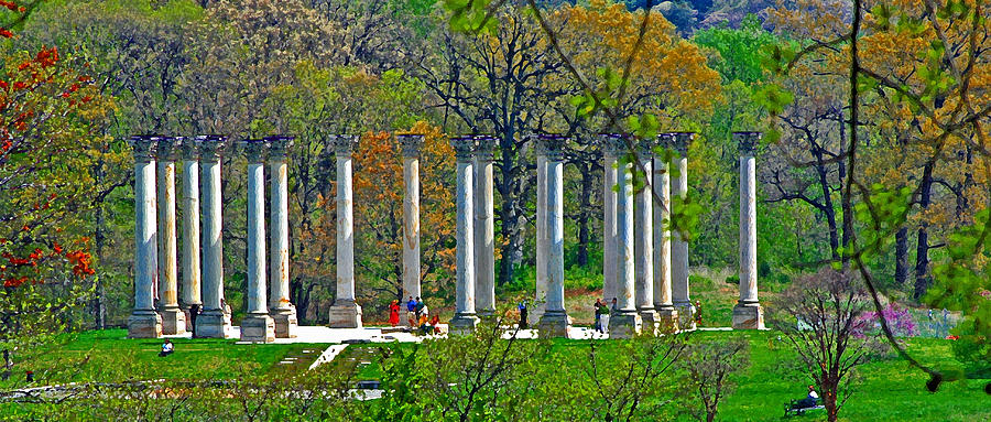 National Capitol Columns drybrush Photograph by Andy Lawless