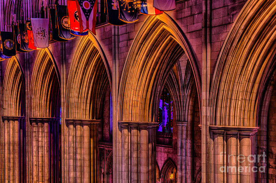 National Cathedral arches Photograph by Izet Kapetanovic