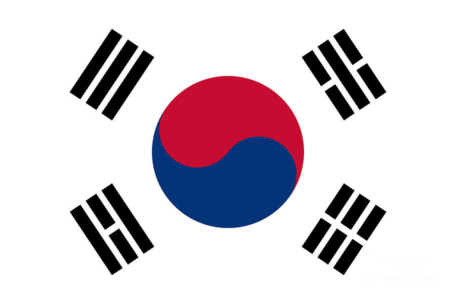 Korean Flag of Korea Digital Art by Sterling Gold