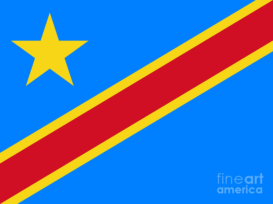 Democratic Republic of the Congo Flag #1 Digital Art by Sterling Gold