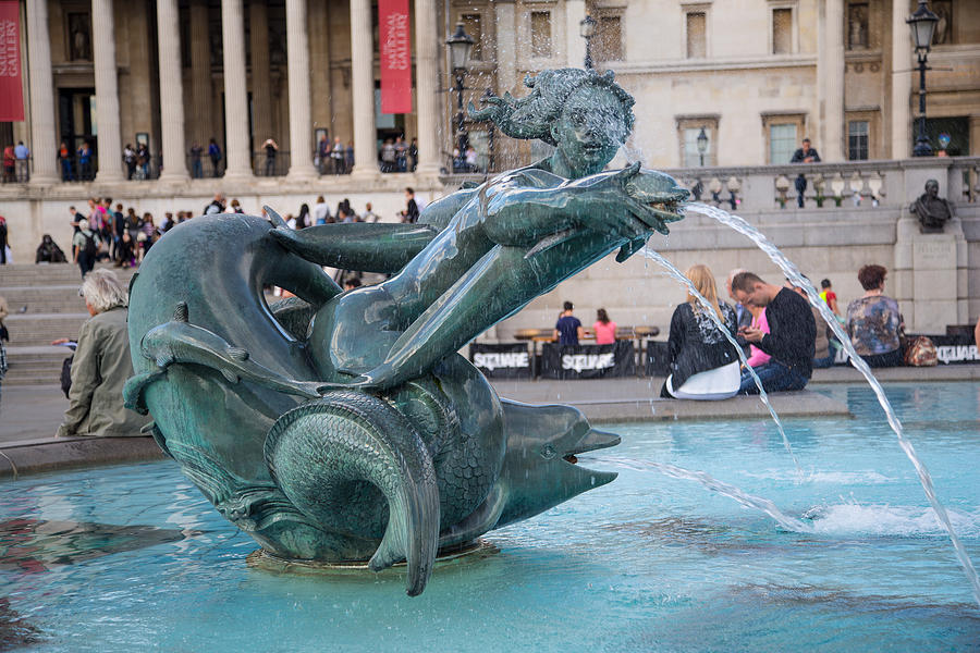 National Gallery Fountain Photograph by Allan Morrison