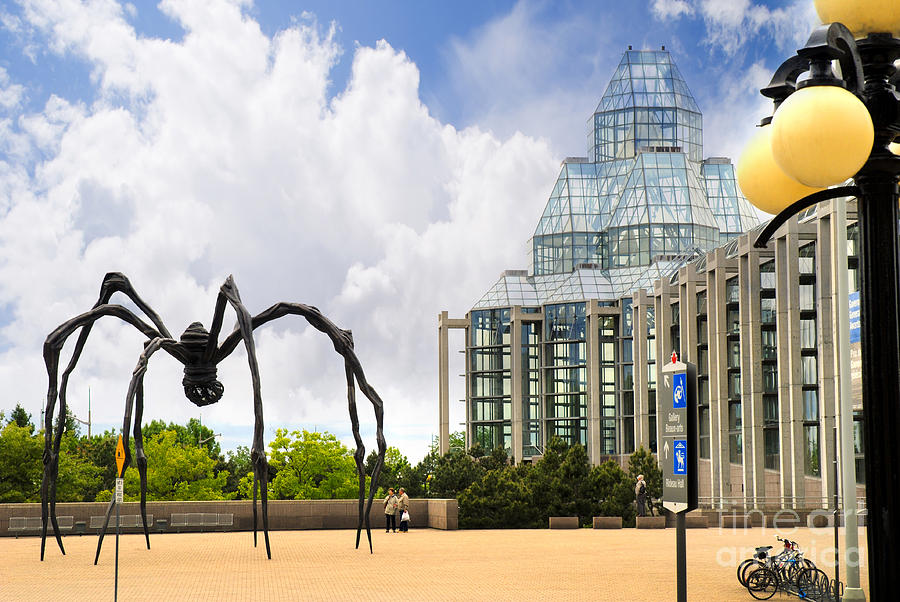 National Gallery with Spider Photograph by Brenda Kean