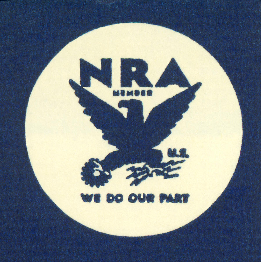 Eagle Photograph - National Recovery Act Symbol by Underwood Archives