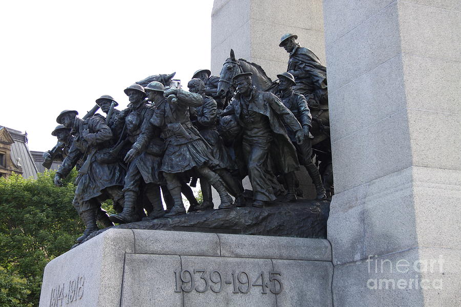 Tree Photograph - National War Memorial Detail - Ottawa by Christiane Schulze Art And Photography