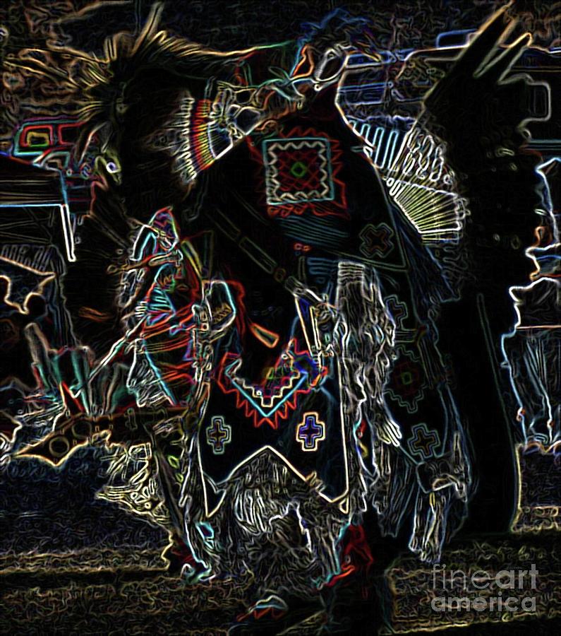 Abstract Photograph - Native America Dancer by Kathleen Struckle