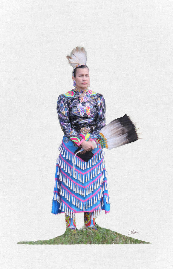 Native American Dancer - DWP1956477 Painting by Dean Wittle