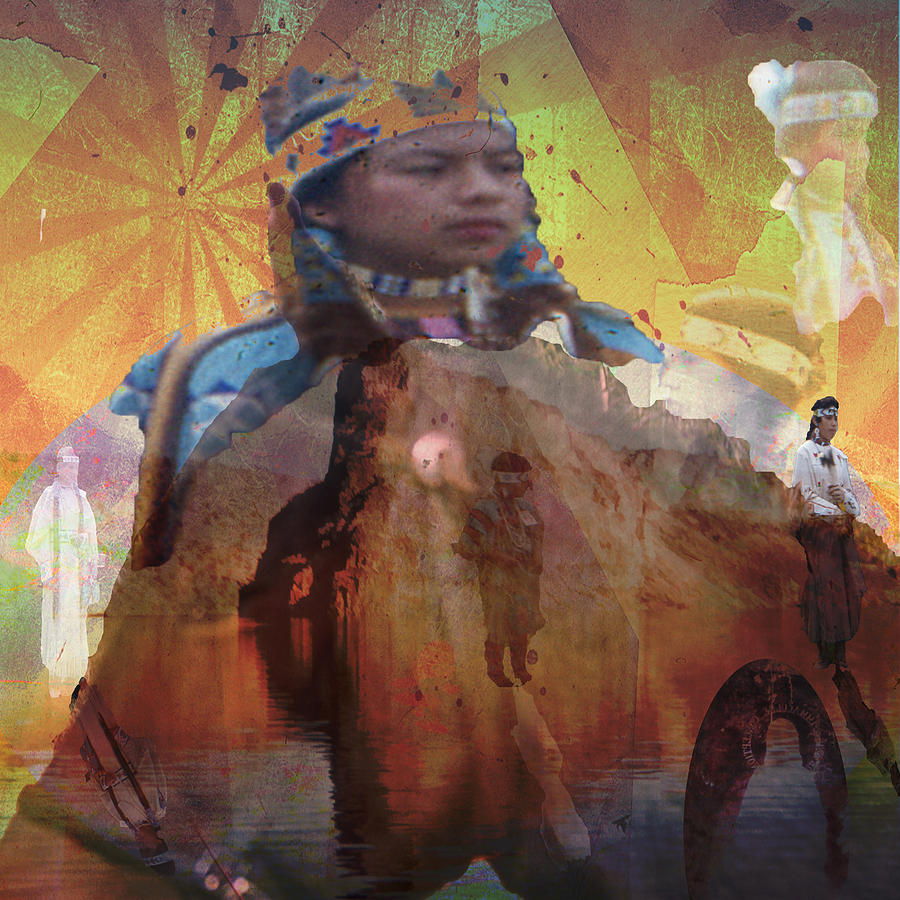Native American digital art  Digital Art by Cathy Anderson