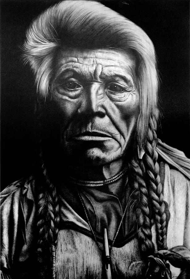 Native American Drawing by Jerry Winick