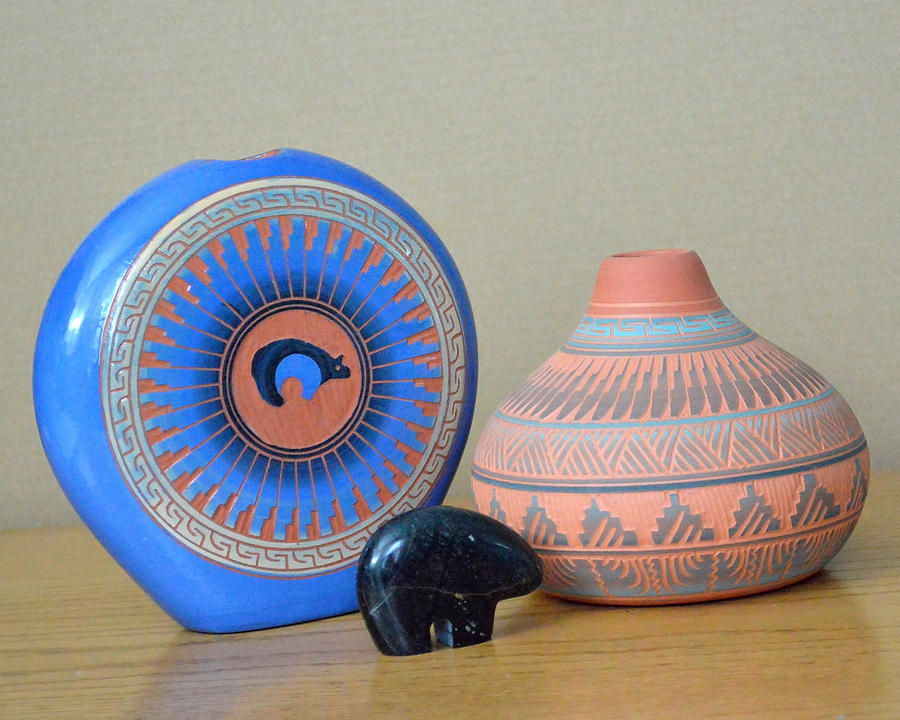 Native American Pottery Photograph by Lena Wilhite