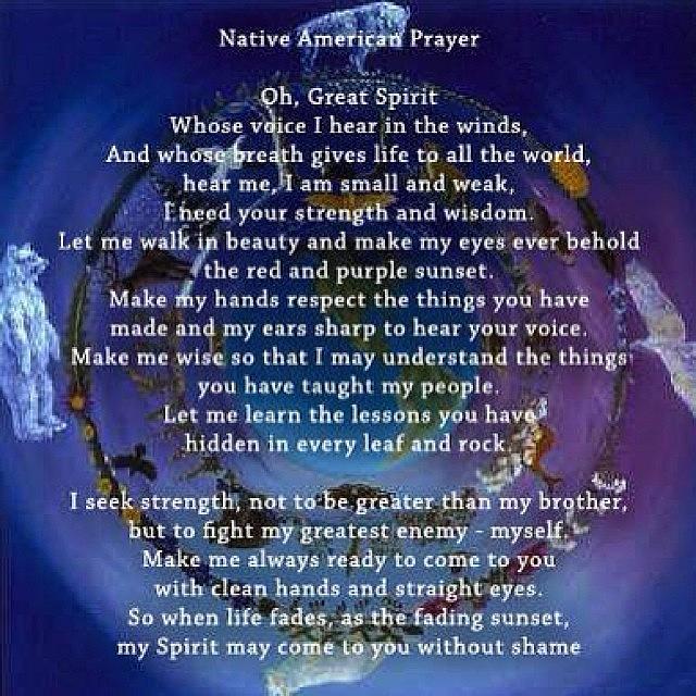 Shikoba Photograph - Native American Prayer #prayer by Shikoba Photography