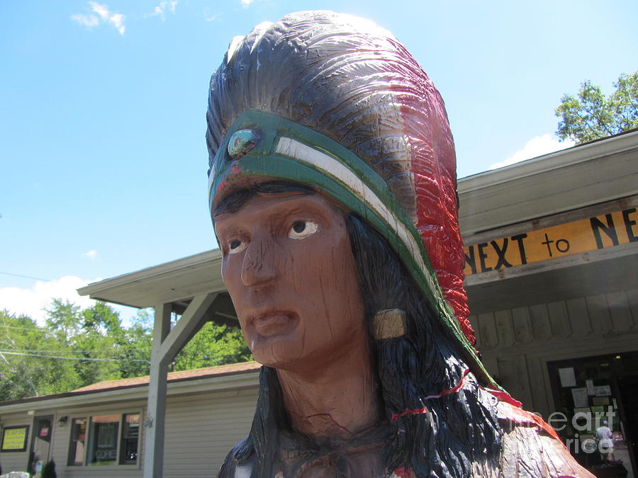 Native American Statue Photograph by Susan Carella
