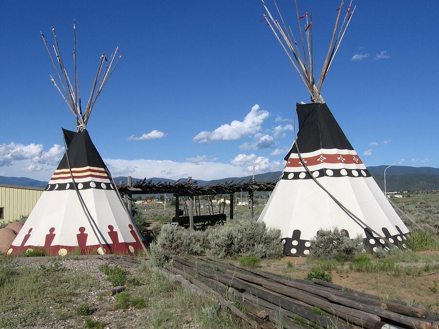 Native American Teepees - New Mexico Photograph by Dora Sofia Caputo