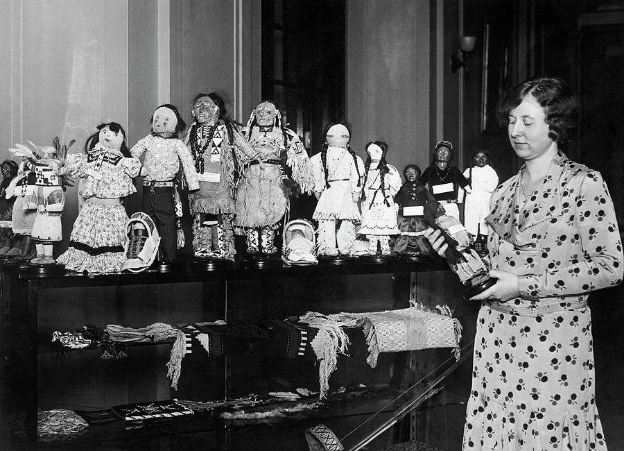 Native American Tribal Dolls Photograph by Underwood Archives