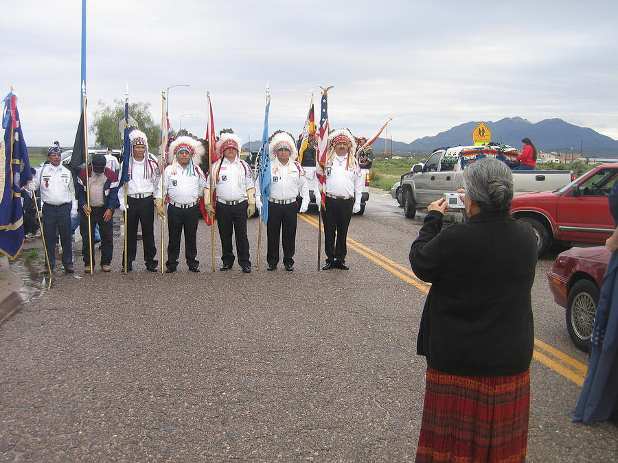 Native American veterans photographed Sacaton Arizona 2005 Photograph by David Lee Guss