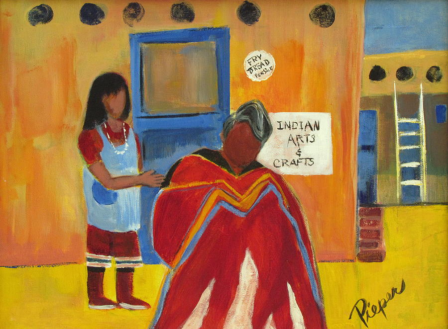 Native Americans of Taos Painting by Betty Pieper