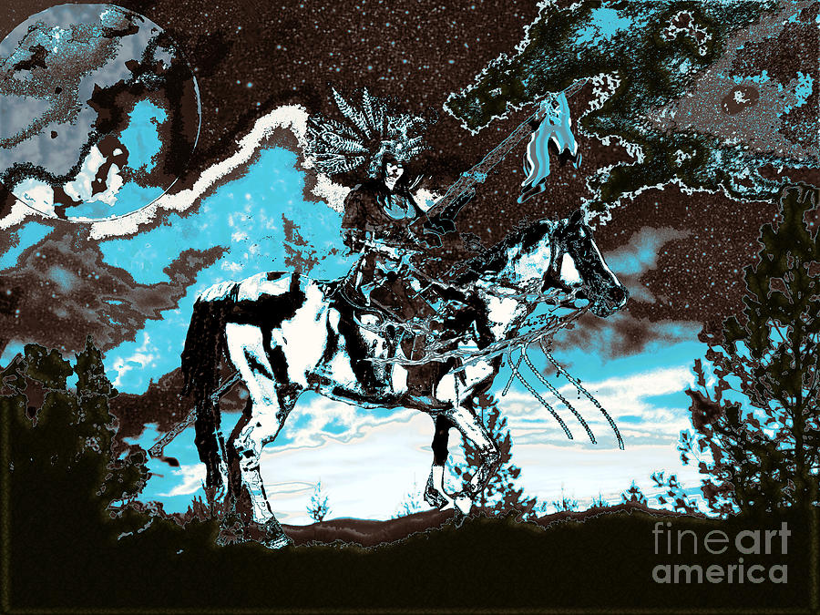 Native Dream III Digital Art by Asegia