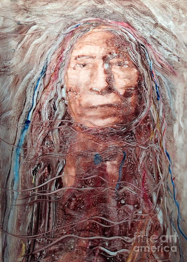 Native Roots Mixed Media by FeatherStone Studio Julie A Miller