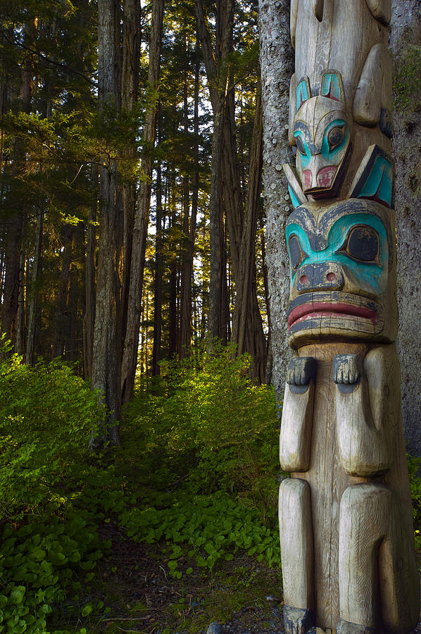 Native Totem Pole In Sitka National Photograph by Daryl Pederson - Fine ...