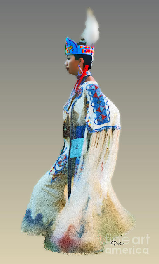 Impressionism Photograph - Native Woman Dancer by Linda Parker