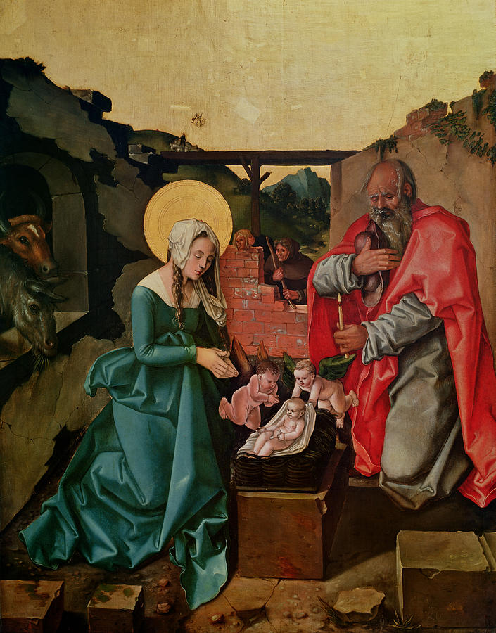 Nativity, 1510 Tempera On Panel Photograph by Hans Baldung Grien