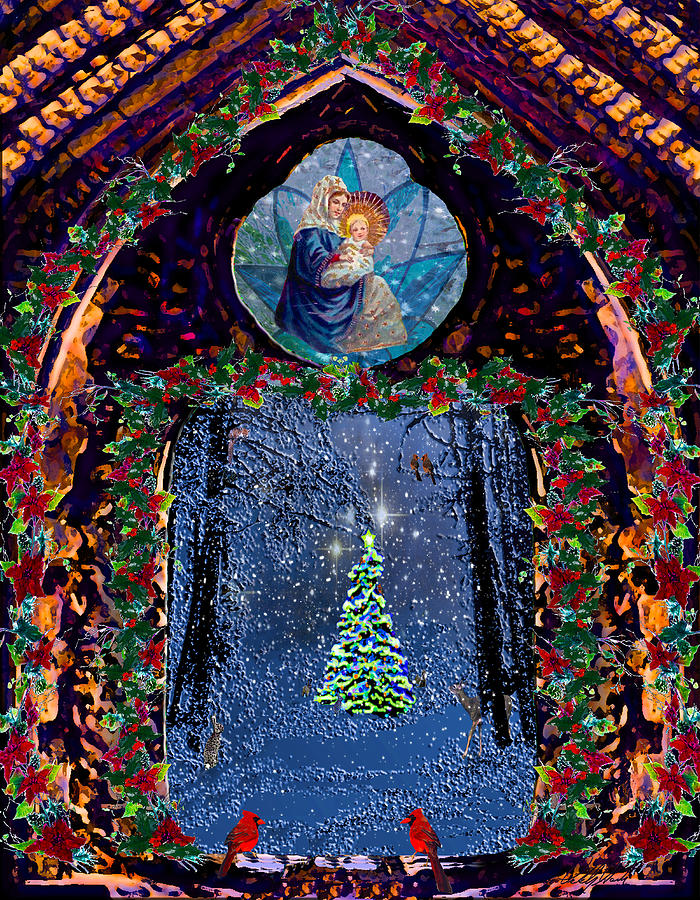 Nativity and Tannenbaum Christmas  Photograph by Michele Avanti