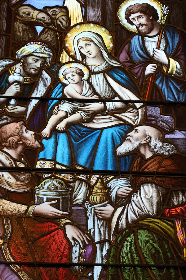 Nativity Stained Glass Photograph by Munir Alawi