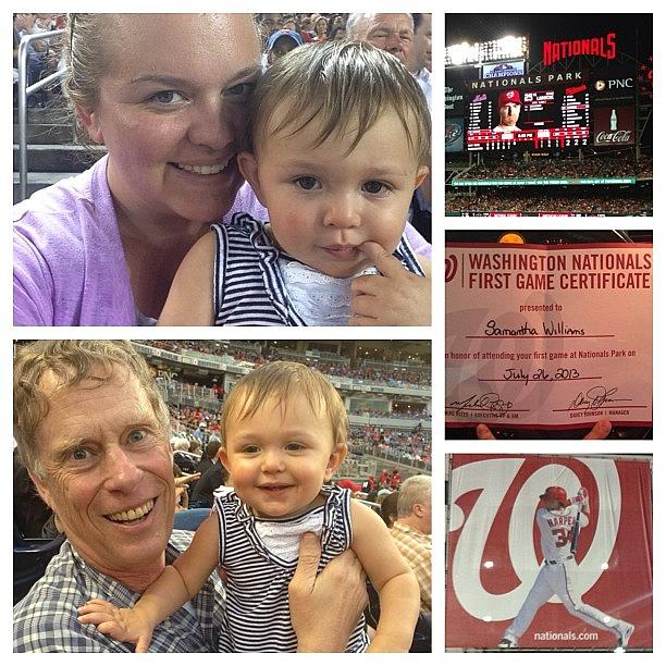 Nats Photograph - #nats Game With Sammie And My Pops 😄 by Sara Williams